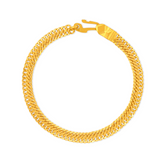 22K Gold Handmade Link Bracelet